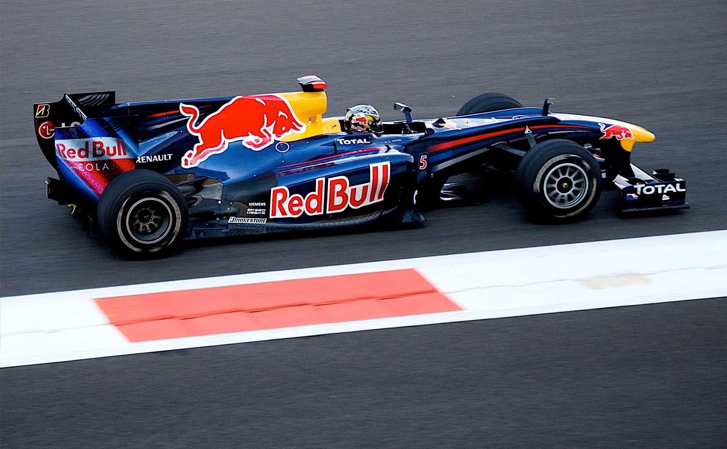 Sebastian Vettel at the Abu Dhabi Grand Prix in 2010