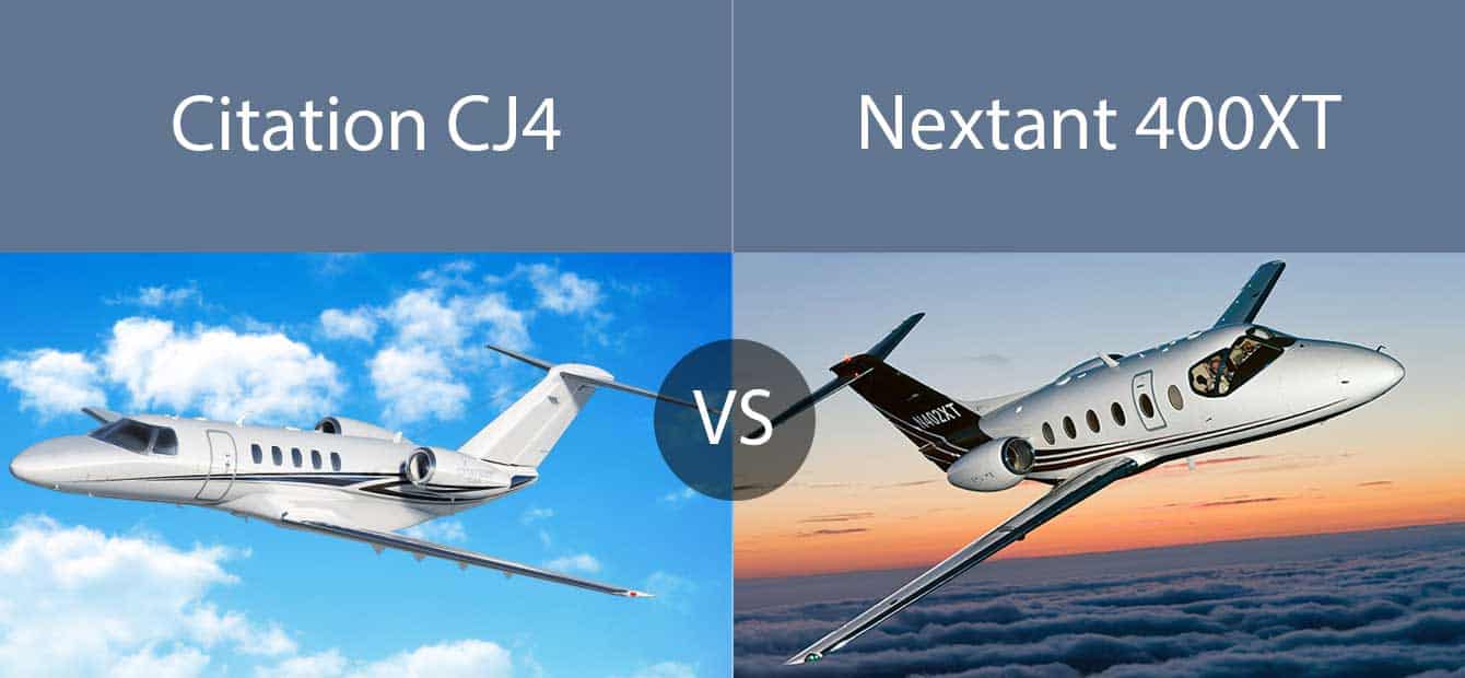 the Citation CJ4 vs the Nextant 400XT