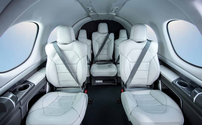 The Interior of a Cirrus Vision Jet