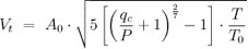 True Airspeed Equation 3