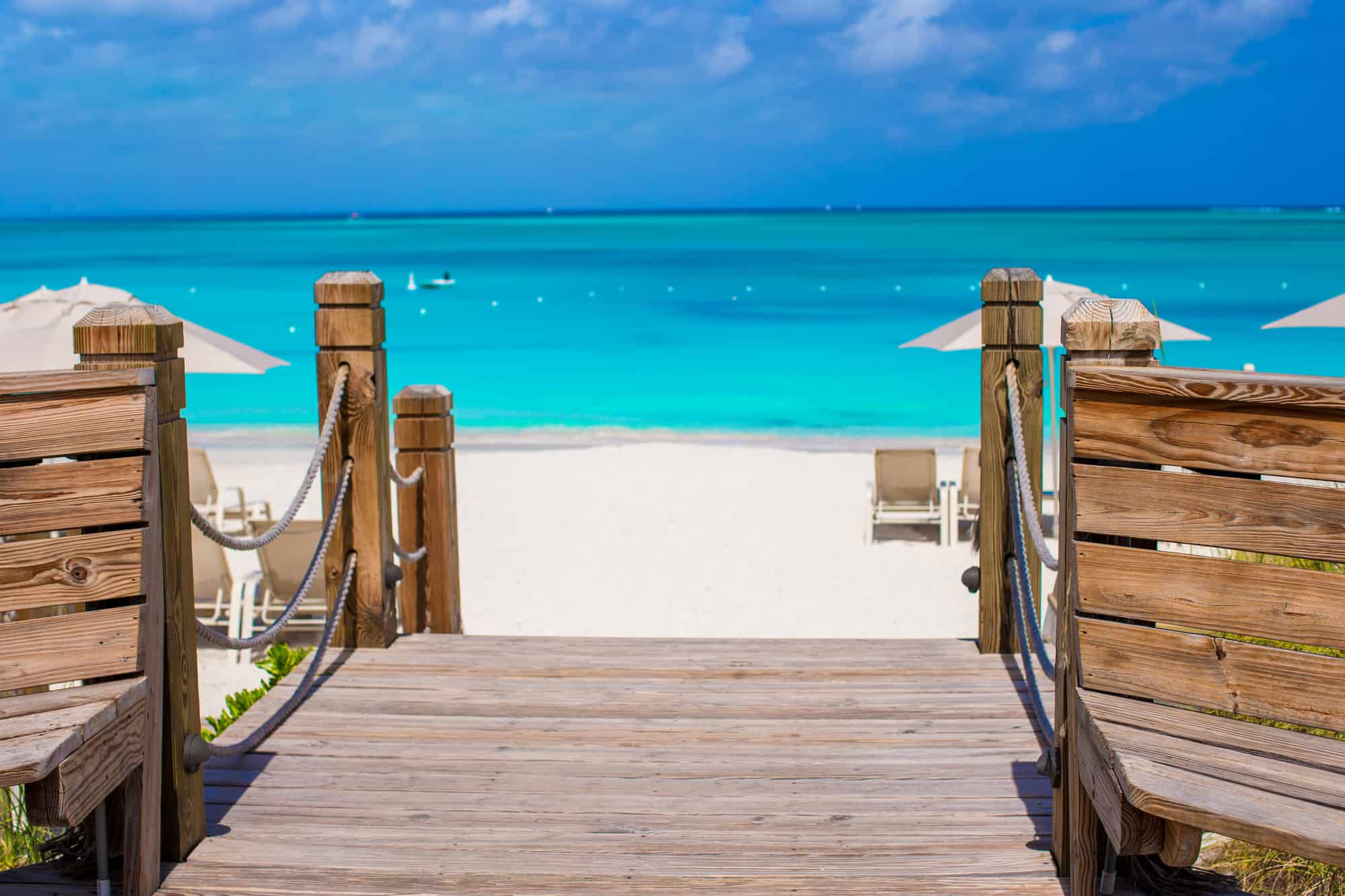 A beautiful beach from Grand Turk - the Turks and Caicos