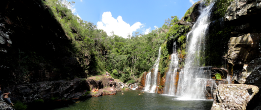 Vista da Cachoeira Almecégas I panorâmica